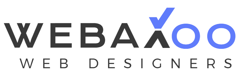 Webaxxo Logo Black and blue